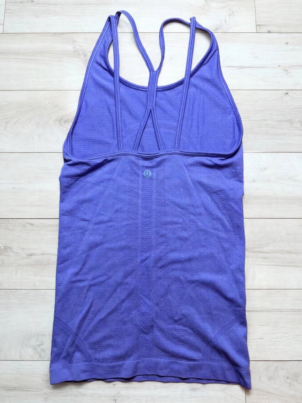 lululemon Purple Strappy Back Tank Size 2 Built In Bra